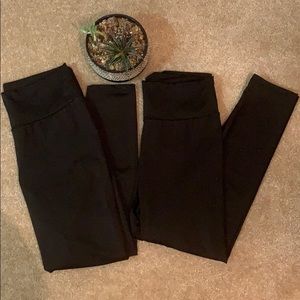 2-Bozzolo Women’s Plus Black Leggings